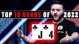 TOP 10 Poker Hands Of 2022 | YEAR REVIEW ️ PokerStars