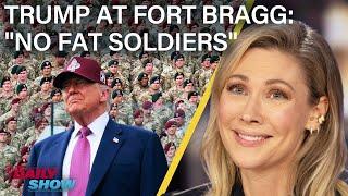 Trump Whips Up Troops Into a MAGA Frenzy & Plans $45 Million Military Parade | The Daily Show