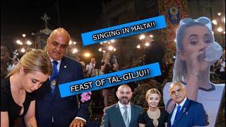 SINGING IN MALTA!! FEAST OF TAL-GILJU!!