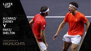 Alcaraz/Zverev v Fritz/Shelton Highlights | Laver Cup 2024 Match 4