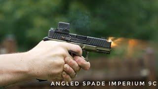 Angled Spade Imperium 9C - Glock 19 Integrally Compensated Slide