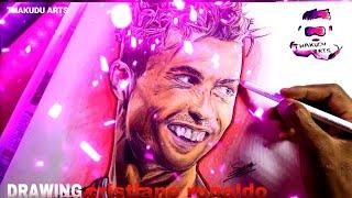 Drawing Cristiano Ronaldo - Timelapse |Realistic Drawing|Thakudu Arts|#drawing#art#cristianoronaldo