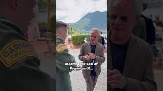 Meeting the CEO of Pagani until… #shorts #pagani #huayraR #supercars #luxury