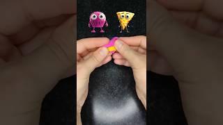 Magenta Monster Cupcake vs. Pizza Slice Creature Satisfying Showdown