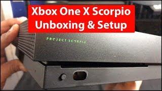 Xbox One X Project Scorpio Unboxing Setup & Forza 7 on LG OLED