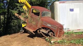 Old Mack Truck Pulled out of the weeds