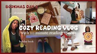 Christmas Reading Vlog + Reading Sprints ‍️️| BOOKMAS DAY 2