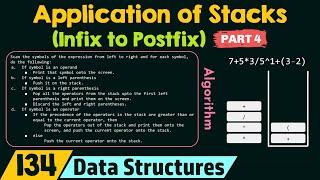 Application of Stacks (Infix to Postfix) - Part 4