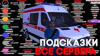 ПОДСКАЗКИ НА КАЖДЫЙ СЕРВЕР для ЕСС НА AMAZING RP в GTA CRMP