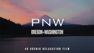 1 HOUR PNW-OREGON AND WASHINGTON DRONE RELAXATION NATURE MUSIC FILM 4K