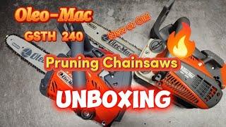 Unboxing / Small chainsaw from Italian / Oleo-Mac GSTH 240 VS GST 250 #chainsaw