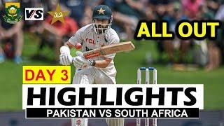 PAKISTAN VS SOUTH AFRICA 1ST TEST DAY 3 MATCH HIGHLIGHTS 2024 | PAK VS SA