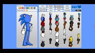 how to make sonic in furry doll maker on  android