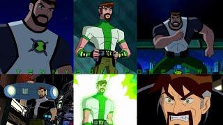 All Ben 10,000 transformation throughout all Ben 10 series