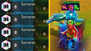 8 SORCERER ZOE 3 STAR IS BEYOND BROKEN ⭐⭐⭐ TFT SET 13