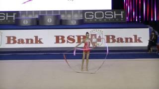 Rybakova Anastasia (BLR) ribbon  junior  final  Cup of World 2014 Minsk