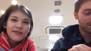 Едим курочку с Вероникой