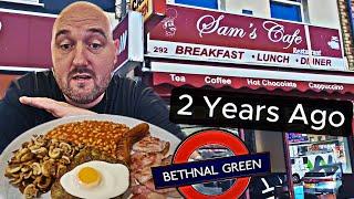 I went for an ENGLISH BREAKFAST at Sams Café in Bethnal Green but IT WAS 2 YEARS AGO - (My Reaction)