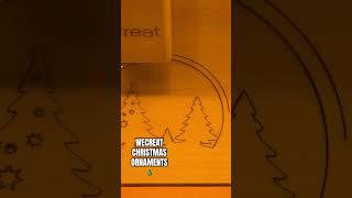 Laser cutting Christmas ornaments with my WeCreat laser cutter #craft #diy #lasercut