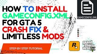 How to install Gameconfig | limitless Fix GTA crash