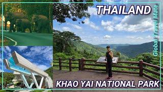 KHAO YAI National Park  Thailand Wild Elephants and Waterfalls