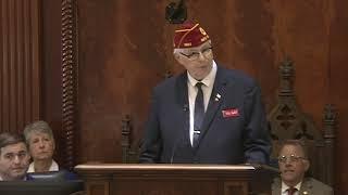 American Legion National Commander addresses South Carolina legislature