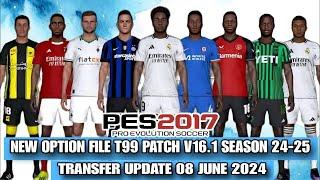 PES 17 New Option Files T99 V16.1 24-25