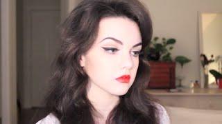 Makeup Tutorial | 1950s Inspired Cat Eye & Red Lips