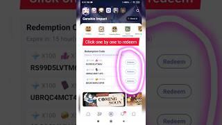 Use HoYoLab To Redeem Code #genshinimpact #genshinprimogems