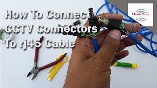 how to connect cctv connectors to rj45 cable|how to join cctv connectors to network cable