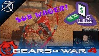 TWITCH SUB WAGERS! Gears of war 4 Competitive Gameplay w/ SASxSH4DOWZ, TEAM ESSENCE