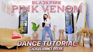 [Mirrored/Slowed] BLACKPINK ‘Pink Venom’ Dance Tutorial | Reff + Dance Break | Natya Shina