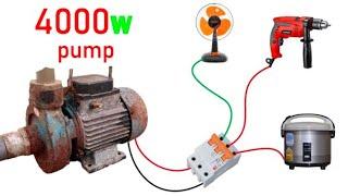 how to water pump high power 220V electric generator