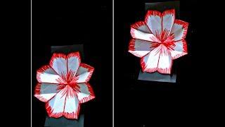 How to make Paper Flower Pop up Card-Paper Crafts-Handmade Craft by Life Hacks 360