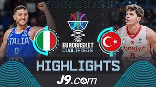 Italy  vs Turkiye  | J9 Highlights | FIBA EuroBasket 2025 Qualifiers