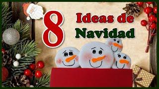 8 HERMOSAS DECORACIONES NAVIDEÑAS 2024 - Manualidades de navidad - Christmas crafts with recycling