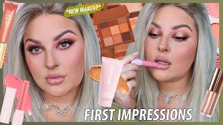 NEW MAKEUP GRWM full face of first impressions  ft a NEW blonde wig