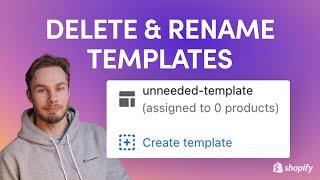 How To Delete a Template In Shopify 2.0