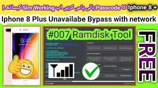 Iphone 8 Plus Passcode by done by Free Ramdisk tool with Network iOS 16.7.x| Iphone 8+ icloud bypass