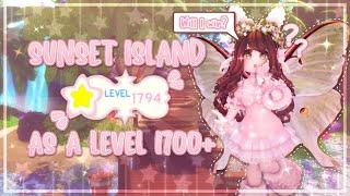 Playing sunset island as a level 1700+ || Part 1 || Royale High || FaeryStellar