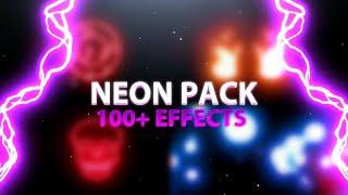 | Neon animation Black screen |  Glowing neon effects | Neon vfx pack | Neon wings | Ruok FF pack |