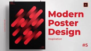 Modern Poster Design | #illustrator | Blend Tool | #5