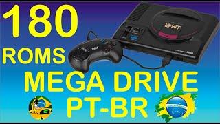 Pack 180 Roms Mega Drive PT BR