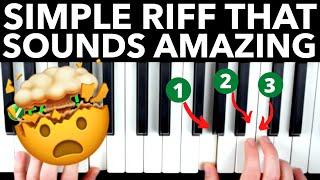 One Simple Piano Riff That Sounds AMAZING  (for beginners)