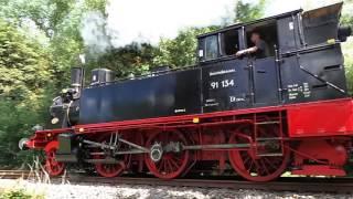 Dampflok BR 91 in Ladebow 2016-07-17