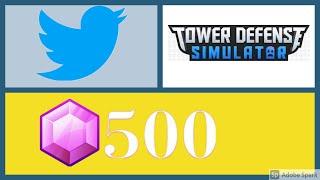 (Expired) New Tower Defense Simulator code for 500 gems | Tower Defense Simulator