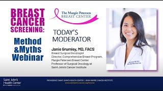 Breast Cancer Screening: Method and Myths Webinar