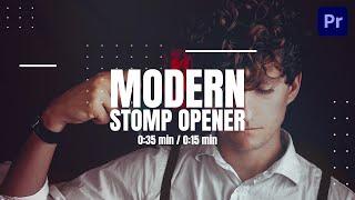 Modern Stomp Opener | Premiere Pro Template | Tutorial | Download