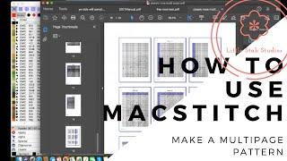 How to Make a Multipage Pattern with MacStitch or WinStitch