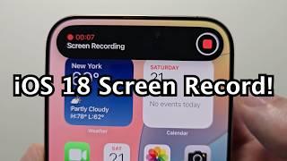 iPhone 16 How to Screen Record (with Audio)! iOS 18